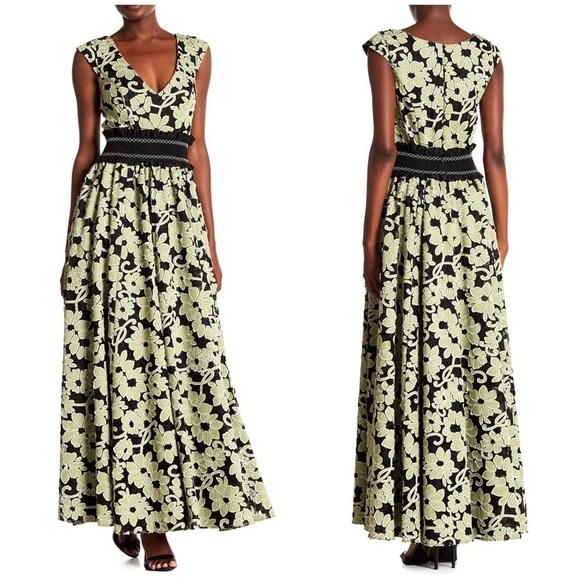Zac Zac Posen Mika Floral-Appliquéd Gown Dress New - Picture 11 of 11